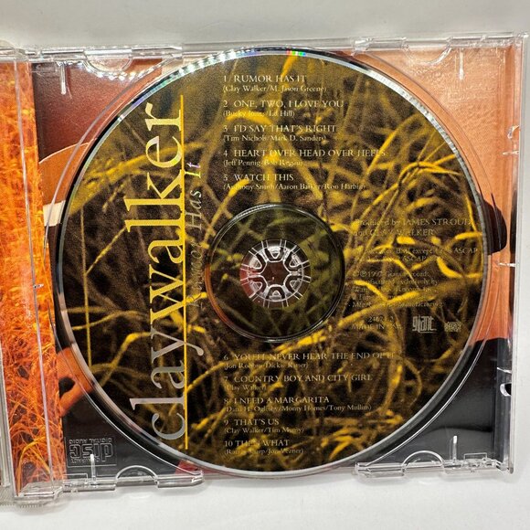 Clay Walker Rumor Has It CD Album 1997 Country Music Classic Artist - Picture 5 of 5